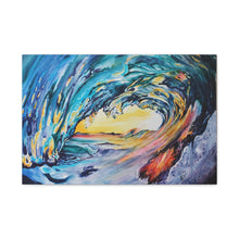 Load image into Gallery viewer, Liquid Sunshine | Satin Canvas Print of Original Acrylic