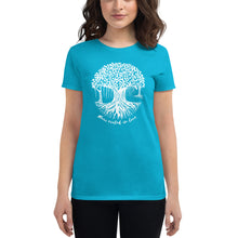 Load image into Gallery viewer, Women's short sleeve t-shirt with Banyan Tree
