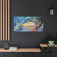 Load image into Gallery viewer, Liquid Sunshine | Satin Canvas Print of Original Acrylic
