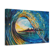 Load image into Gallery viewer, Kasey's Wave | Canvas Print of Original Watercolor
