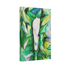 Load image into Gallery viewer, Lauri's Calla Lily | Satin Canvas Print of Original Watercolor
