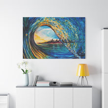 Load image into Gallery viewer, Kasey's Wave | Canvas Print of Original Watercolor
