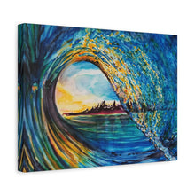 Load image into Gallery viewer, Kasey's Wave | Canvas Print of Original Watercolor
