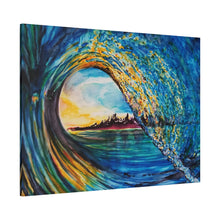 Load image into Gallery viewer, Kasey's Wave | Canvas Print of Original Watercolor

