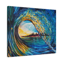 Load image into Gallery viewer, Kasey's Wave | Canvas Print of Original Watercolor
