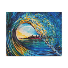 Load image into Gallery viewer, Kasey's Wave | Canvas Print of Original Watercolor
