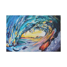 Load image into Gallery viewer, Liquid Sunshine | Satin Canvas Print of Original Acrylic
