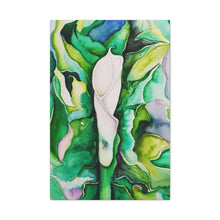 Load image into Gallery viewer, Lauri's Calla Lily | Satin Canvas Print of Original Watercolor
