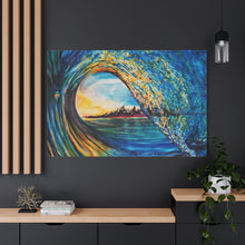 Load image into Gallery viewer, Kasey's Wave | Canvas Print of Original Watercolor
