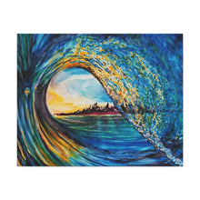 Load image into Gallery viewer, Kasey's Wave | Canvas Print of Original Watercolor
