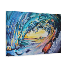 Load image into Gallery viewer, Liquid Sunshine | Satin Canvas Print of Original Acrylic
