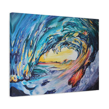 Load image into Gallery viewer, Liquid Sunshine | Satin Canvas Print of Original Acrylic
