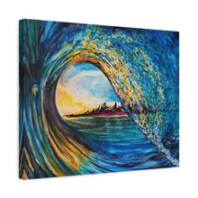Load image into Gallery viewer, Kasey's Wave | Canvas Print of Original Watercolor

