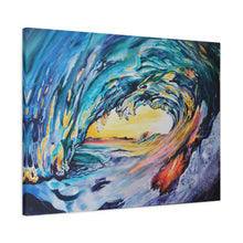 Load image into Gallery viewer, Liquid Sunshine | Satin Canvas Print of Original Acrylic

