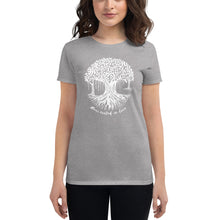 Load image into Gallery viewer, Women's short sleeve t-shirt with Banyan Tree
