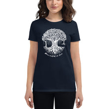 Load image into Gallery viewer, Women's short sleeve t-shirt with Banyan Tree
