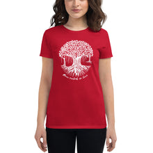 Load image into Gallery viewer, Women's short sleeve t-shirt with Banyan Tree
