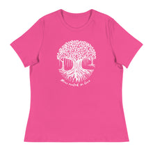 Load image into Gallery viewer, Women's Relaxed T-Shirt with Maui Banyan Tree
